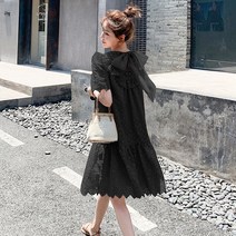 대박난박양 왕리본 레이스 원피스