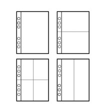 A5 미니 포토 카드 바인더 엽서 스티커 티켓 네컷 사진 콜렉트북 앨범 보관함, 바인더 속지(전면)_메세지작성