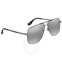 정품/Marc Jacobs Silver Mirror Square Mens Sunglasses/MARC 387/S 0807/T4 60