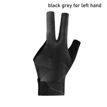 당구장갑 장갑 당구 프로 블랙 선수용당구장갑 오른손잡이용 당구장세손장갑 왼손 오른손 스누커 액세서리 미끄럼 방지 스티커 당구 장갑 훈련 탄성 천 오픈 핑거 1 개, 4.검은 회색왼손