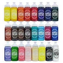 종이나라 비비드 아크릴물감 220ml 24색 세트
