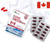 굿라이프 프리미엄 크릴오일 1000mg x30캡슐, 크릴오일 1000mg x180캡슐(6달분)