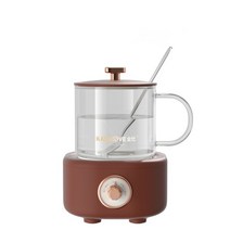 약탕기 차탕기 중탕기 홍삼만들기 400ml 전기 주전자 분할 건강 보존 냄비 미니 스튜 컵 삶은 물 난방 사무, 03 brown_03 AU