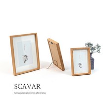 스카바르 알베로 원목 나무 유리 월넛 네이처 사진액자틀, 네이처(nature)