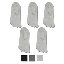 남성용 무지 발가락덧신 실리콘페이크_5족