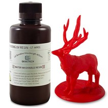 3D프린터 3D펜 3D프린팅 PLA 필라멘트geeetech 3d 인쇄 500g uv 경화 수지 워셔블 블랙화이트그레이레드그린스킨 lcd sla uv 3d 프린터 광자, 빨간색
