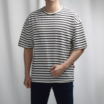 베이직 STRIPE 반팔티