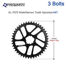 MTB 로드 스프라켓 픽시휠 바퀴 시마노 스램 호환 12 11 10 9 8 7 단 Prowheel 자전거 좁은 와이드 체인 링 라운드 휠 40T 42T 44T 46T 48T 34T, [03] 44T