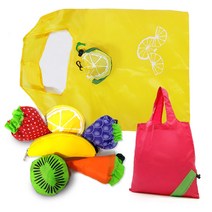 휴대용 과일모양 장바구니 2개 (레몬 키위 바나나 중 랜덤) 마트가방 시장가방 주머니 쇼핑백