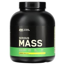 옵티멈 뉴트리션 Serious Mass 프로틴 단백질 파우더 분말 Supplement Banana 6 lb (2.72 kg)