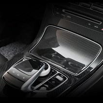 벤츠 E클래스 W213 센터페시아 컵홀더 카본커버 우드몰딩 튜닝 몰딩, B-TYPE(블랙), 01. 센터페시아몰딩 블랙