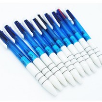 그립감좋은 3색 볼펜 10개입 사무실 학생, 필수선택