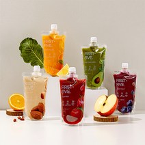 생채식 과즙 건강 스무디 주스 클렌즈 퍼스트 파이브 5종, 5개입, 230ml, 드림바이올렛