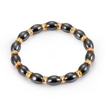 Cool Magnetic Bracelet Alloy Hematite Stone Therapy for Health Care Bangle Unise