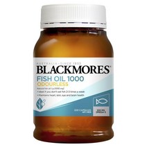 Blackmores 블랙모어 무취 피시오일 1000mg 오메가3 캡슐 200정