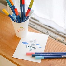 스테들러 캘리그라피 펜 3000 DUO 듀오 수성펜 붓펜, 플래시 (43)