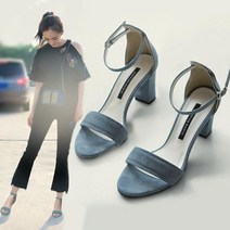 SAMARA 해외직구 구매대행 여름신상 샌들 웨지샌들 스트랩 미들힐 힐샌들 통굽