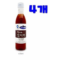 *댕이몰* 청정one 맛선생 저온추출방식 참치액 470ml (찜 복음 나물요리에 필수품), 4개