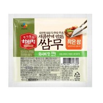 CJ더마켓 반찬 재료 집밥 가정식 탑티어 하선정 쌈무 와사비 무절임 쌈무 절임 장아찌 200G, 5개