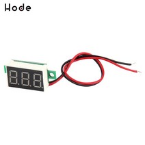 전압계 미니 디지털 전압 테스터 미터 0.36 인치 3-30V LED 스크린 전자 부품 액세서리, 01 빨간