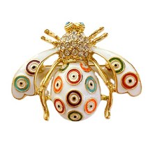 우아한 벌 브로치 진주 브로치 핀 곤충 브로치 옷깃을 여자 친구 생일