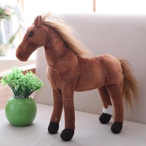진짜같은 조랑말 인형 대형 당나귀 귀여운 말인형 동물 봉제인형 4종 30cm - 90cm, C, 50cmcm