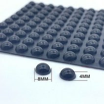 방진패드 방진고무판 자체 접착 라운드 실리콘 고무 범퍼 투명 블랙 미끄럼 방지 충격 흡수기 발 패드 댐퍼, [04] 8x2mm Clear 100pcs