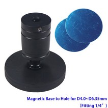 셀프촬영 브이로그 D43mm 자석베이스 고무 커버 홀더 미니 삼각대 헤드 360 회전 마그네틱 마운트 1/4 quotM4 M5 M6 스크류 프로젝터, [02] for M4 M5 M6 1 4, [01] AUTO, 2.for M4 M5 M6 1 4 - AUTO