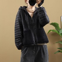 여성 경량 화이트구스 기모함량 90프로 구스다운 짧은 숏패딩 후드 거위털 가볍고 따뜻한 c23