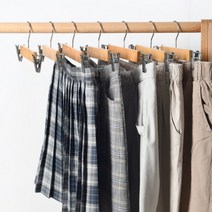 논슬립 우드 원목 기본 집게 치마 바지 걸이 옷걸이 집게, 본상품선택, 우드 바지걸이(각인가능), 우드 바지걸이(각인가능)