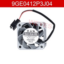 SANYO 9GE0412P3J04 알루미늄 프레임 0.65A 12V 40*40*28 장 팬 호환용 두 줄, 한개옵션0