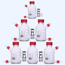 미생물 연료 전지 MFC 클립형 실험실 유리 병, 쓰리 챔버 더블 그루브 100ml