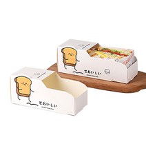 샌드위치 케이스 햄버거 포장 토스트 케이스 치즈 핫도그 케이스, 포장 박스-1, 10개