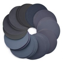 자동차창문수리 자동차창문수리도구 6 인치 150MM 습식 및 건식 플로킹 샌딩 디스크 실리콘 카바이드 후크, 01 60 Grit_01 10 Pcs