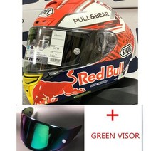 쇼웨이 헬멧 쇼에이 바이크 홍진 클래식 오토바이 SHOEI x 14 마르케즈 풀베어러 풀 페이스 오토바이 헬, 03 5