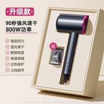 가정용 파워 헤어드라이어 속건케어 가성비추천, 그레이 (무소음 + 800W 블루라이트 속건)
