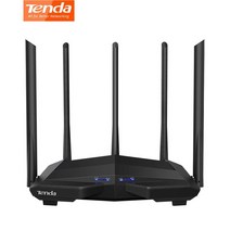 Tenda 무선 와이파이 라우터 듀얼 밴드 앱 컨트롤 2.4G/5G 고이득 안테나 와이파이 리피터 AC11 AC1200, 01 US plug