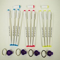 Opticz Invisible UV Blacklight Reactive Fine Tip Ink Markers Blue Red Yellow (12 Markers with 4 UV L, 1