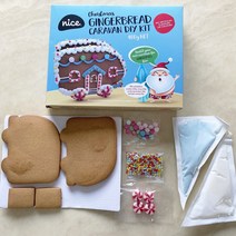 나이스 크리스마스 진저브레드 카라반 DIY 키트, 2개, 400g