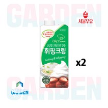 서울우유 동물성 휘핑크림1000 ml(아이스박스 냉매제무료) X 2개, 수량