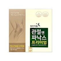 영진 관절엔 파낙스 프리미엄 60정 (1개월) 전칠삼+상어연골+칼슘 관절영양제, 1box