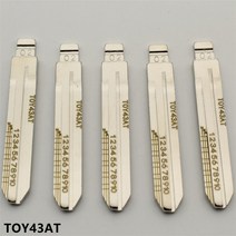 리니어스케일 XIEAILI-OEM NO.2 TOY43AT 조각 라인 키 블레이드 스케일 전단 치아 도요타 캠리/코롤라/레, 한개옵션0