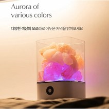 굿나잇 디퓨저 크리스탈스톤 감성 무드등 간접조명 인테리어 천연에센스오일 5향 c타입 수면등 수유등, 무드등(블랙)-티트리