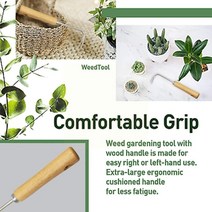 잡초제거제 삽자루 잡초 제거기 잡초제거기 잡초지우개 풀뽑는기계 갈쿠리 쟁쇠 장대낫 garden weeder tools 잔디 풀러 garden weeding hook 손 31