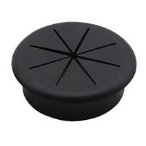 컴퓨터 책상 라인 홀 커버 ABS 플라스틱 8 개 꽃잎 스레딩 박스 50MM/60MM 사무용 가구 액세서리 1, Black_50mm
