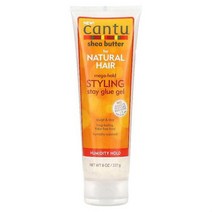 칸투 Cantu 천연 모발용 시어버터 메가 홀드 스타일링 스테이 글루 글루 젤 227G 8OZ)