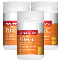 뉴트라라이프(Nutra-Life) 뉴트라라이프 이스터C(비타민C) 1500mg + 바이오플라보노이드 100정 X 3개, 300정, 1세트
