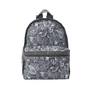 LeSportsac Hazel Whirl 기본 백팩/배낭 스타일 7812/색상 E443 장난스런 모던 페이즐리 소용돌이 라일락/슬레이트 그레이 디자인 뉴트럴 차콜 그레이 백