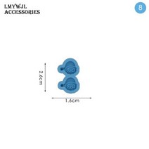 레진아트재료 키트 세트 몰드 귀 스터드 수지 금형 DIY 미니 하트 모양 동물 장식 실리콘 UV 에폭시 쥬얼리 제작 도구 1PC123121, 28