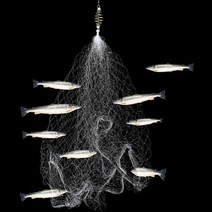 작살총 낚시 그물 트랩 메쉬 luminous bead netting fish net, 2.5-3.5kg 생선